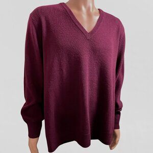 100% Cashmere V-Neck Sweater Quality Shephe Brand NEW